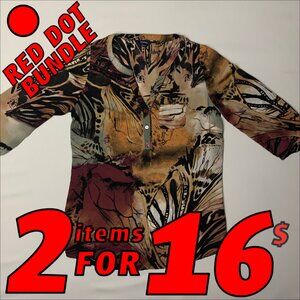 Reitmans Animal Print Tunic Size X-Small